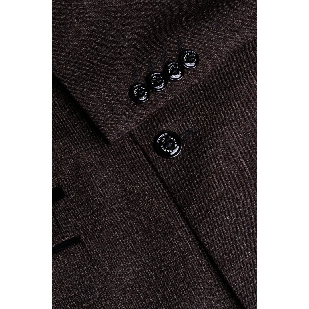 Caridi - Men's Tweed Brown Blazer