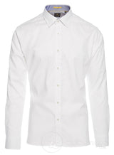 Cavani CV-65 - Men's Cotton Stretch Smart Shirt - Black/Blue/Navy/Pink/White