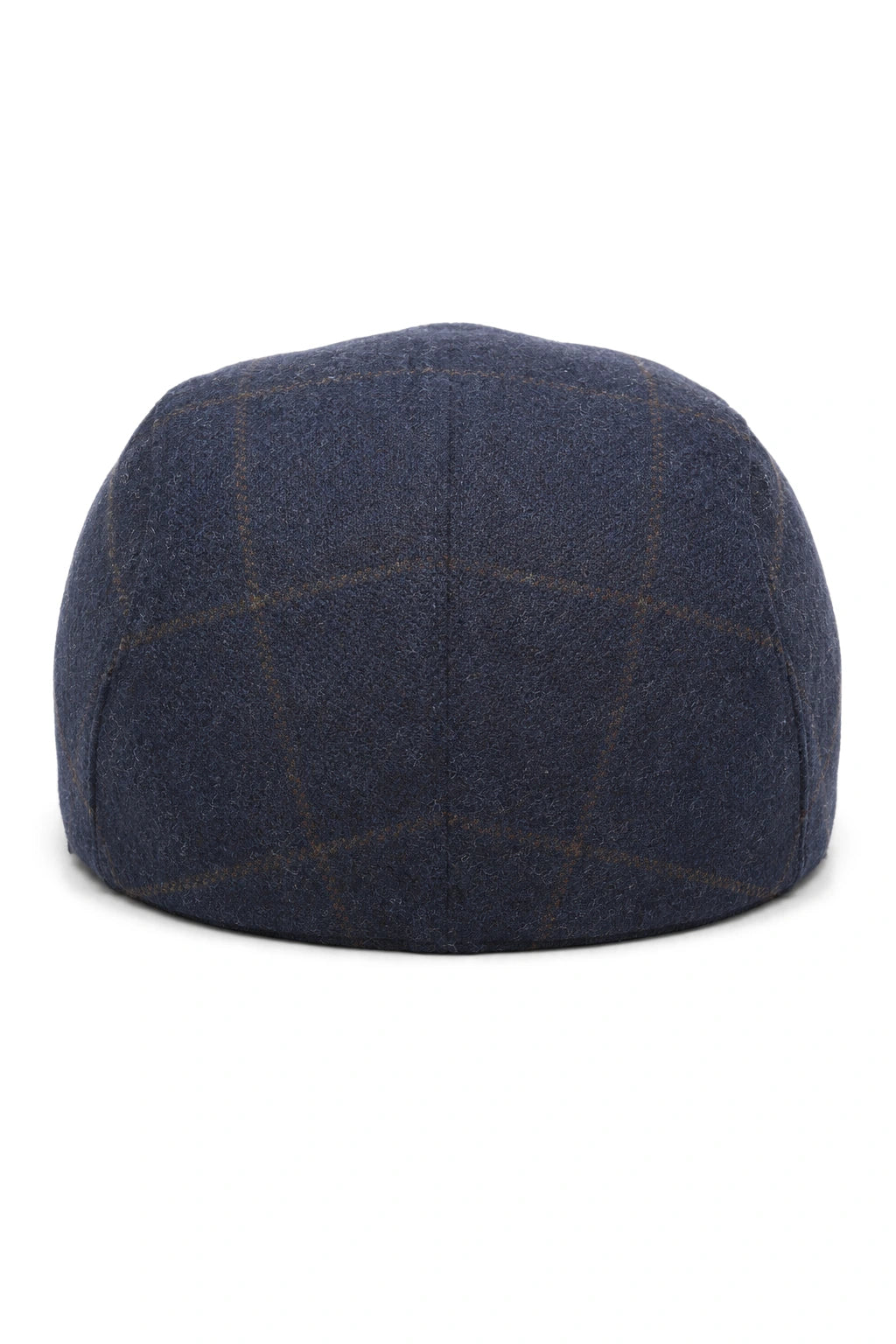 Șapcă plată Cavani Kempson - Pălărie bărbătească din lână Tweed cu carouri, stil Grandad, vintage - Verde măsliniu/albastru marin