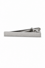 Set cadou cravată maro cu guler diamantat, butoni de manșetă, cravată cu broșă pentru cămașă, satin
