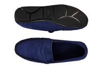 Mens Real Suede Washed Designer Slip On Loafers Moccasins Smart Casual Shoes