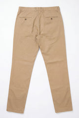 Pantaloni chino bărbătești kaki, din amestec de in, material subțire de vară din bumbac Tencel