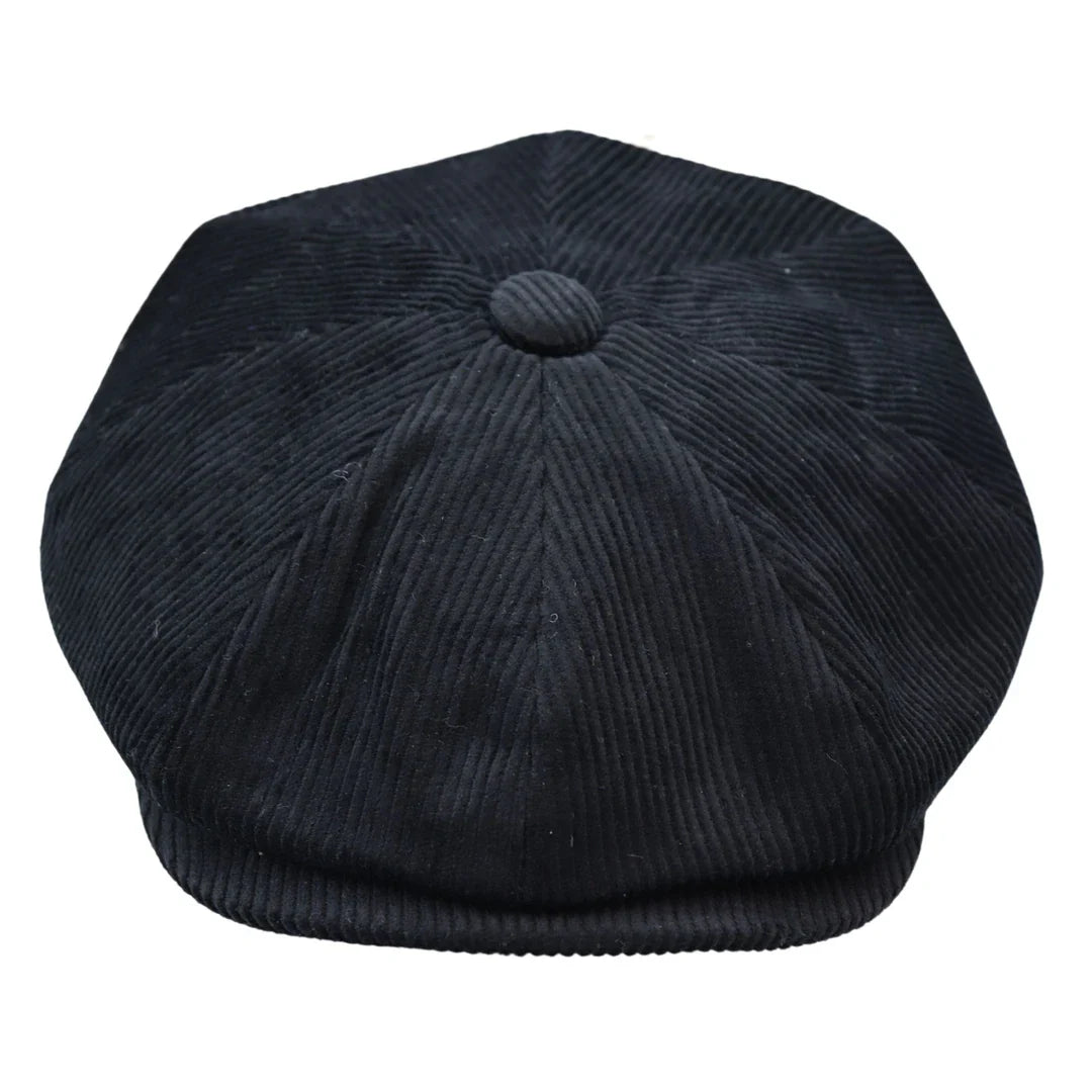 Men's 8 Panel Razor Baker Boy Hat Corduroy Blinders Newsboy Flat Caps
