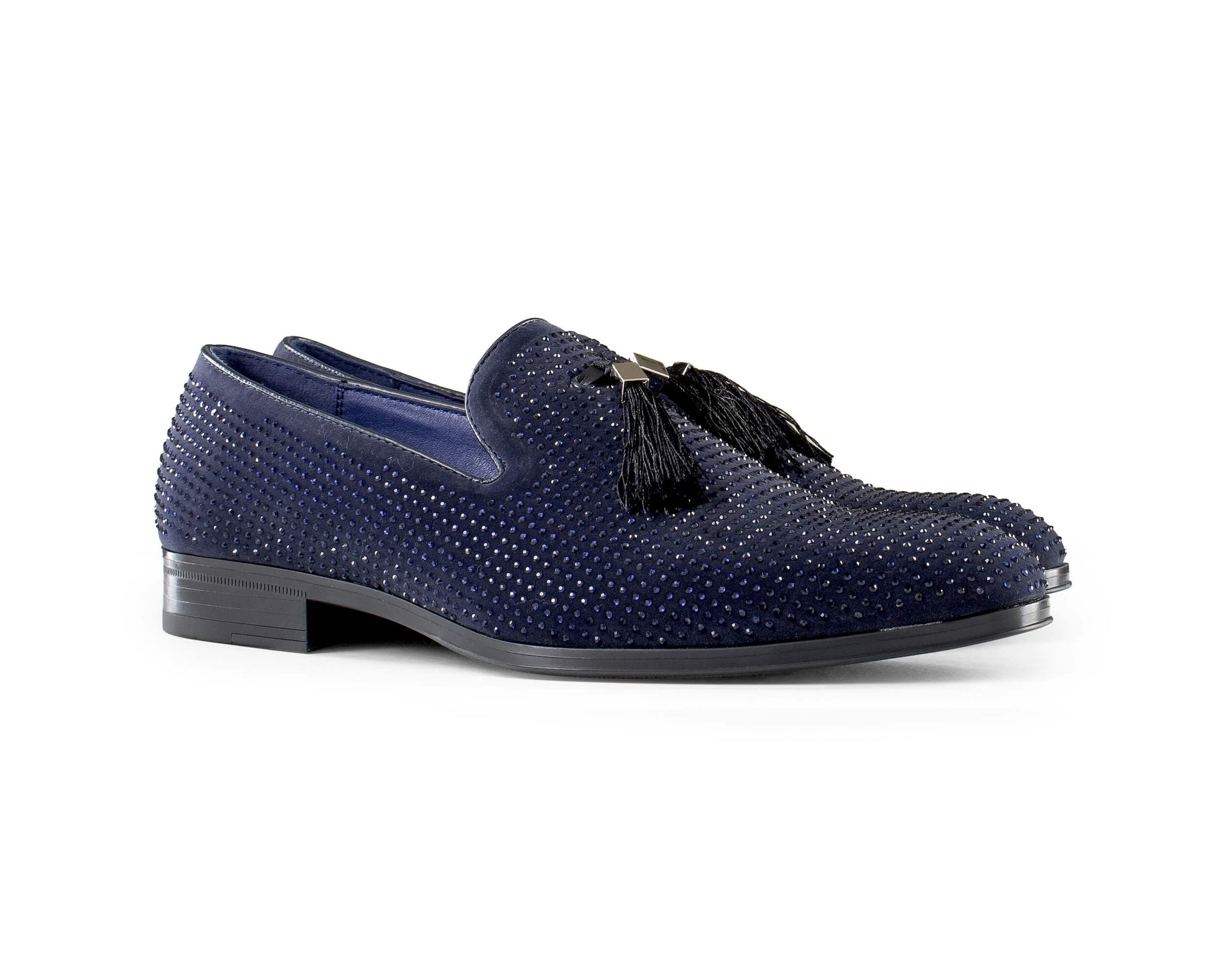 Mens Diamond Dancing Shoes with Tassels