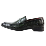 Men's Slip On Formal Green Loafers