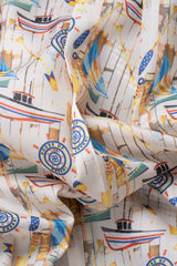 Costum bărbătesc bej bleumarin în carouri