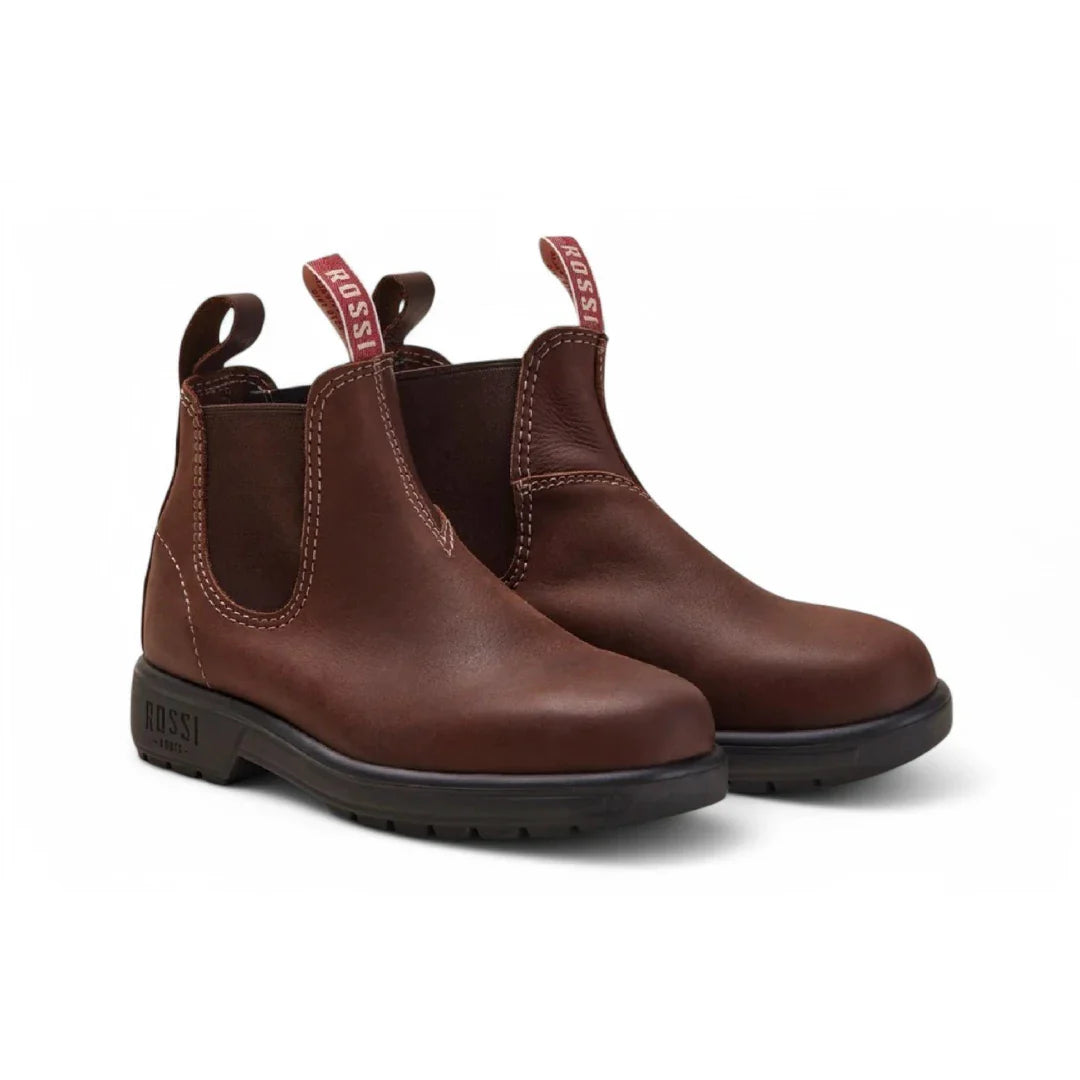 Ghete Chelsea din piele maro Redwood - Endura 303