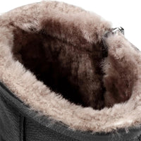 Fedro Igloo C3 - Ghete bărbătești din piele impermeabilă neagră până la gleznă