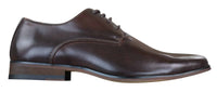 Galax GH3063 - Mens Laced Brown Classic Retro Vintage Leather Shoes