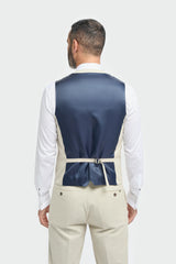 Hampton - Costum bărbătesc bej din 3 piese