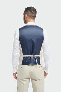 Hampton - Costum bărbătesc bej din 3 piese