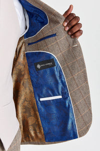 Costum Harris Brown Tweed cu vestă Mayfair Stone
