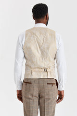 Costum Harris Brown Tweed cu vestă Mayfair Stone