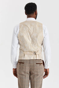 Costum Harris Brown Tweed cu vestă Mayfair Stone
