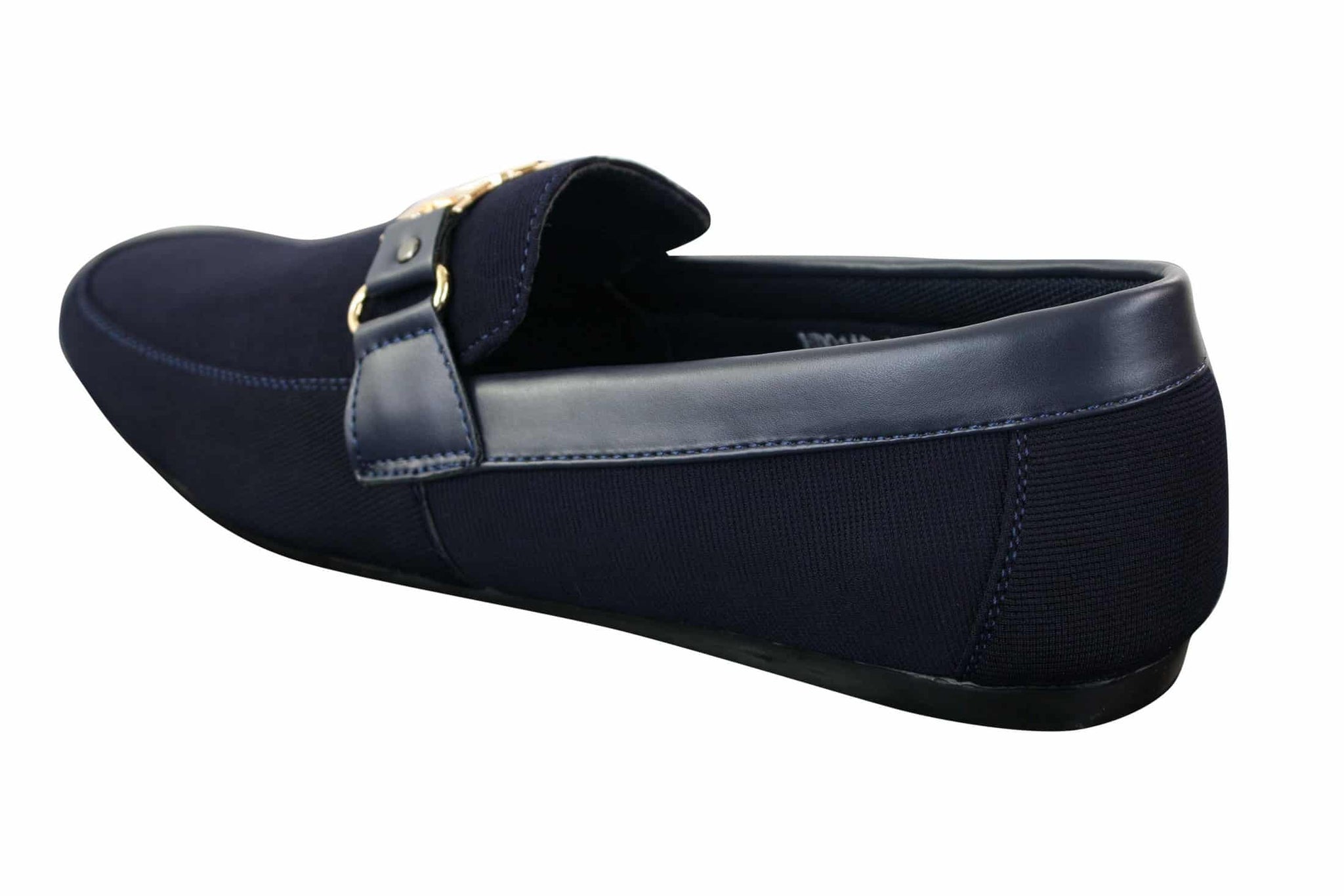 Fiorello HD0112-03 - Mens Iconic Black Navy Italian Design Slip On Smart Casual Loafers Mocassins Driving Shoes