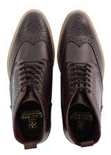 Mens Brogue Ankle Boots Brown