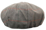 Mens Tweed Check Peaky Blinders Cap