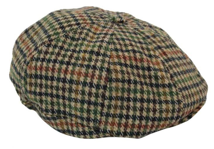 Men's Tweed 8 Panel Newsboy Hat