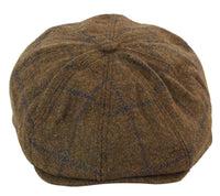 Men's Tweed 8 Panel Newsboy Hat