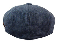 HT6364 - Mens Herringbone Tweed Newsboy Peaky Blinders Hat