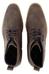 Mens Matt Leather Laced Peaky Blinders Boots