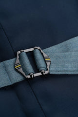 James - Costum texturat albastru deschis pentru bărbați, 3 piese