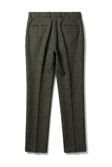 Joshua - Pantaloni bărbătești verzi în carouri tweed