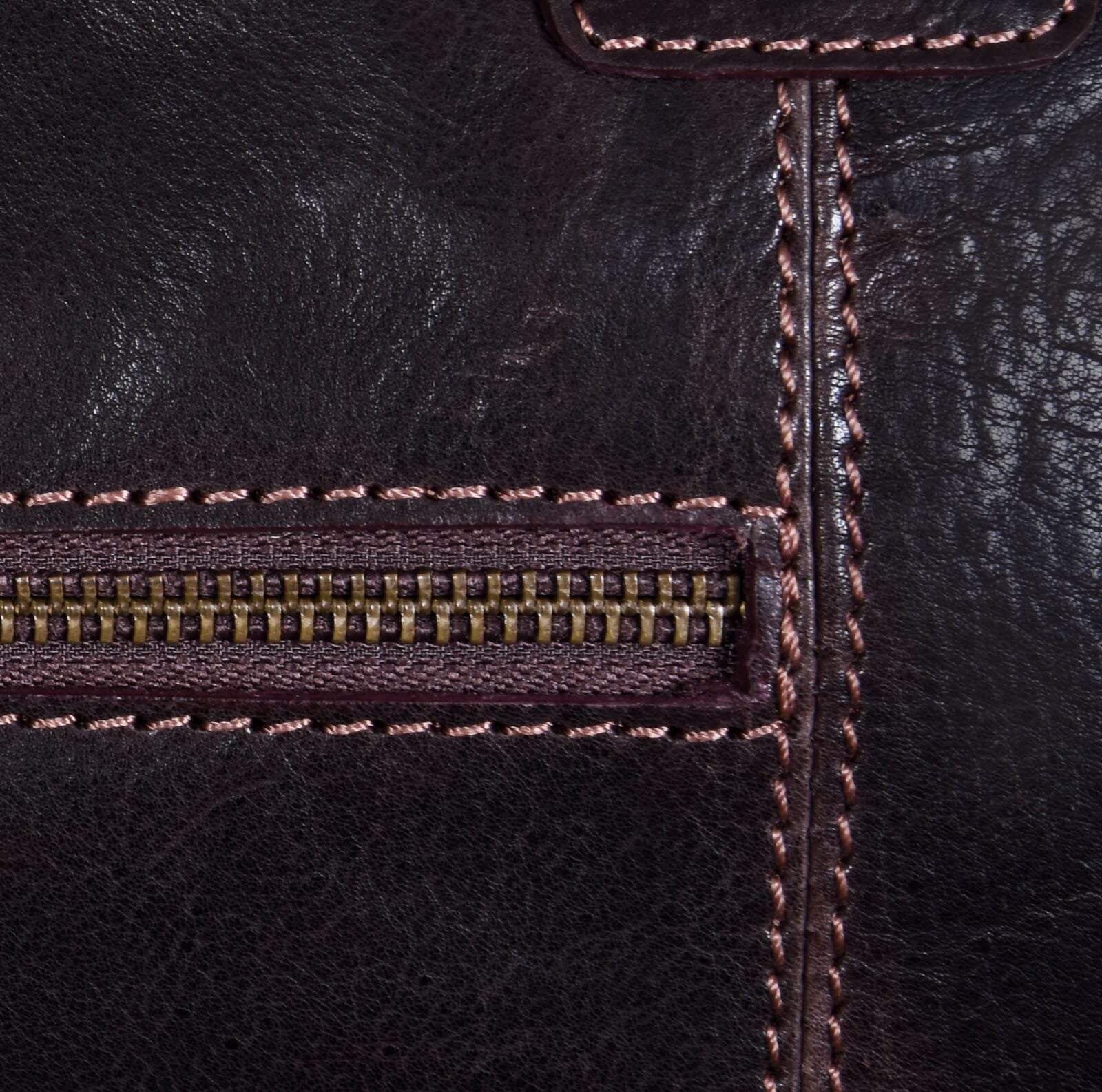 Genuine Leather Vintage Carry On Travel Bag - Brown