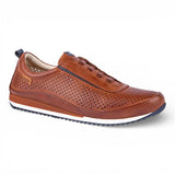 Liverpool - Teniși slip-on elastici din piele maro pentru bărbați