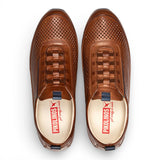 Liverpool - Teniși slip-on elastici din piele maro pentru bărbați