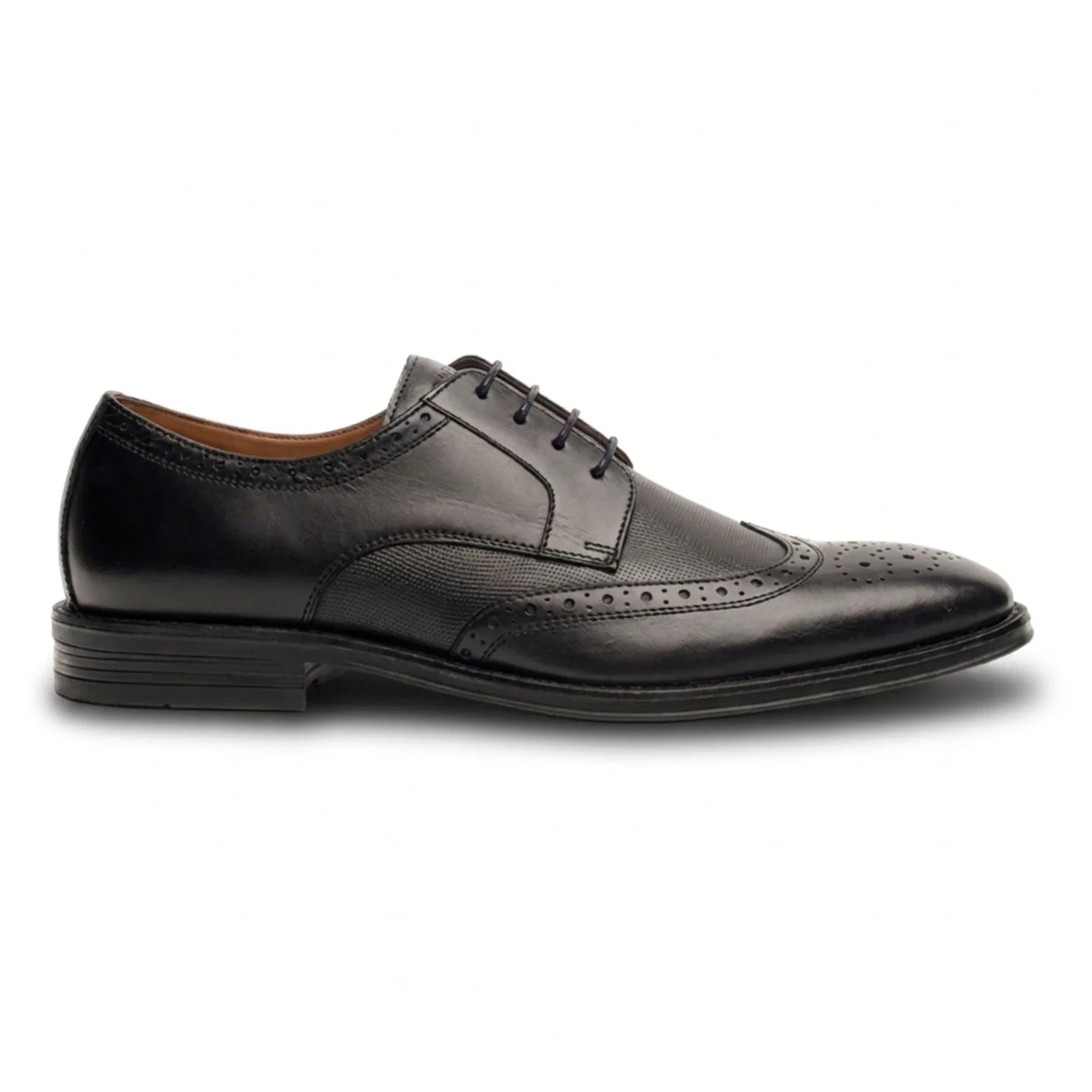 Lorenzo - Pantofi Oxford pentru bărbați, din piele brună, negri