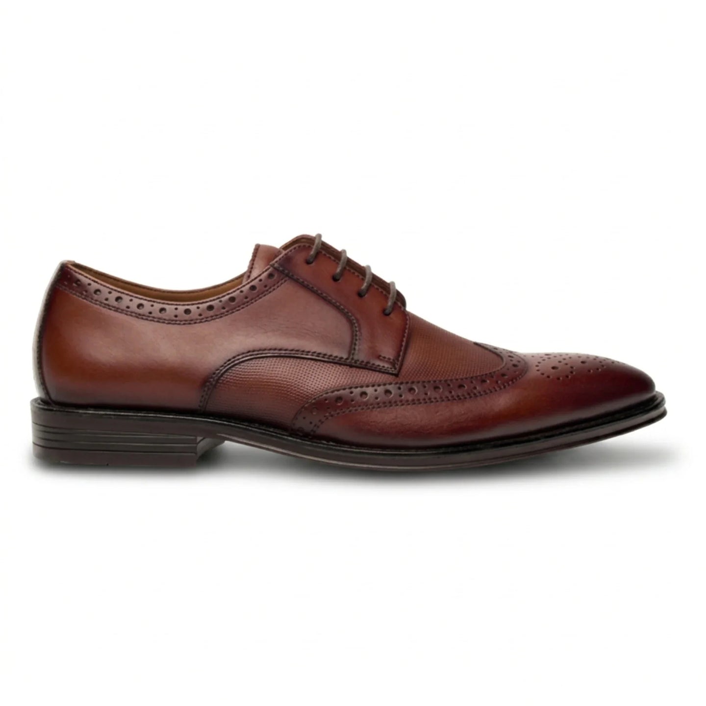 Lorenzo - Pantofi Oxford pentru bărbați, din piele lustruită, maro deschis