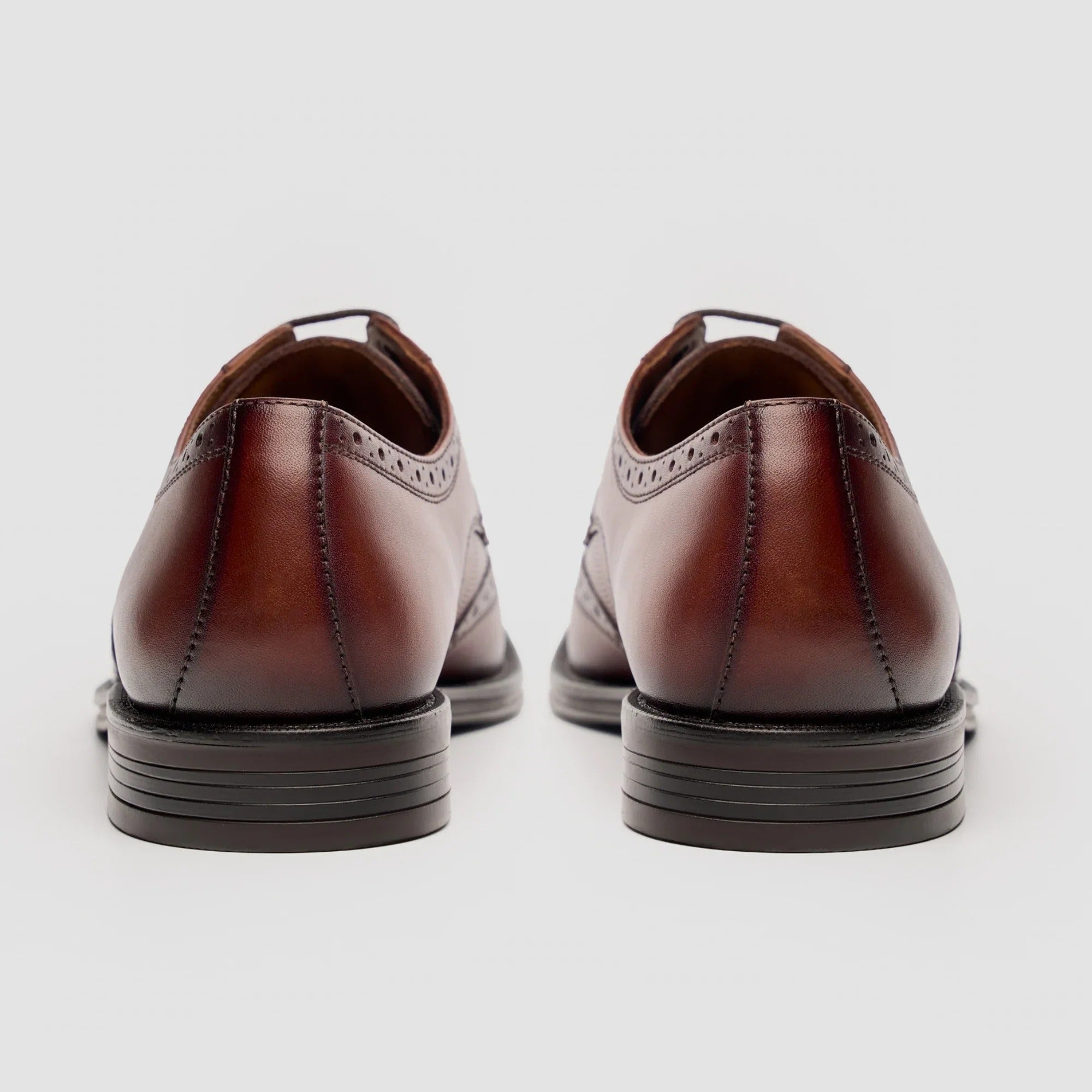 Lorenzo - Pantofi Oxford pentru bărbați, din piele lustruită, maro deschis