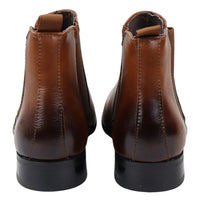 Men's Chelsea Slip On Tan Ankle Boots