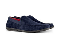 Mens Suede Square Toe Slip On Shoes