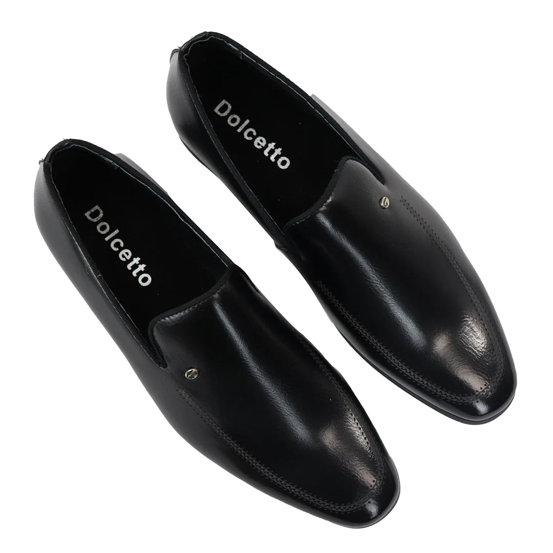 Men's Slip On Black Loafer Shoes