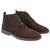 Mens's Chukka Desert Lace Up Brown Ankle Boots