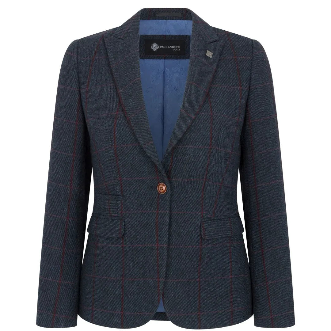 Madrid - Sacou croit croit din tweed bleumarin pentru femei