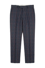 Madrid - Pantaloni bărbătești din tweed albaștri