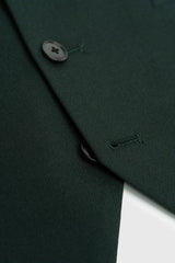 Malibu - Costum bărbătesc verde pădure din 3 piese