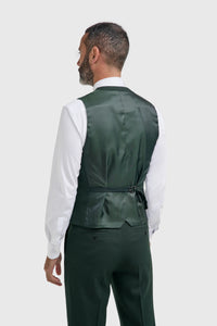 Malibu - Costum bărbătesc verde pădure din 3 piese