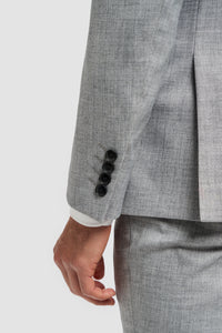 Malibu - Sacou bărbătesc gri, croială croită