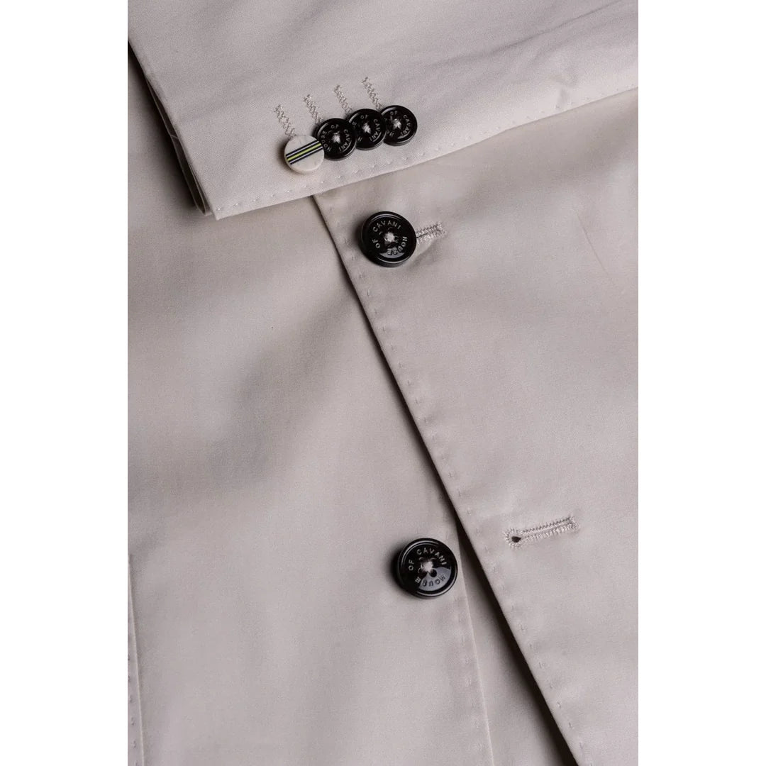 Mario - Men's Summer Beige Slim Fit Blazer