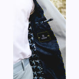 Mario - Men's 2 Piece Summer Suit Light Blue Office Wedding Classic Italian