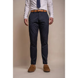 Mario - Men's Classic Summer Navy Trousers