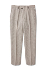 Mayfair - Pantaloni eleganti bej Birdseye pentru bărbați