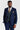 Costum texturat Mayfair bleumarin cu vestă Harris bleumarin cu imprimeu contrastant din tweed