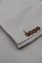 Mayfair - Men's Beige Birdseye Tailored Fit Blazer