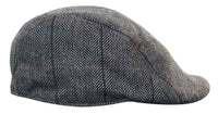 Marc Darcy DX7 Mens Tweed Vintage Retro Grandad Flat Caps Hats Peaky Blinders Check Classic