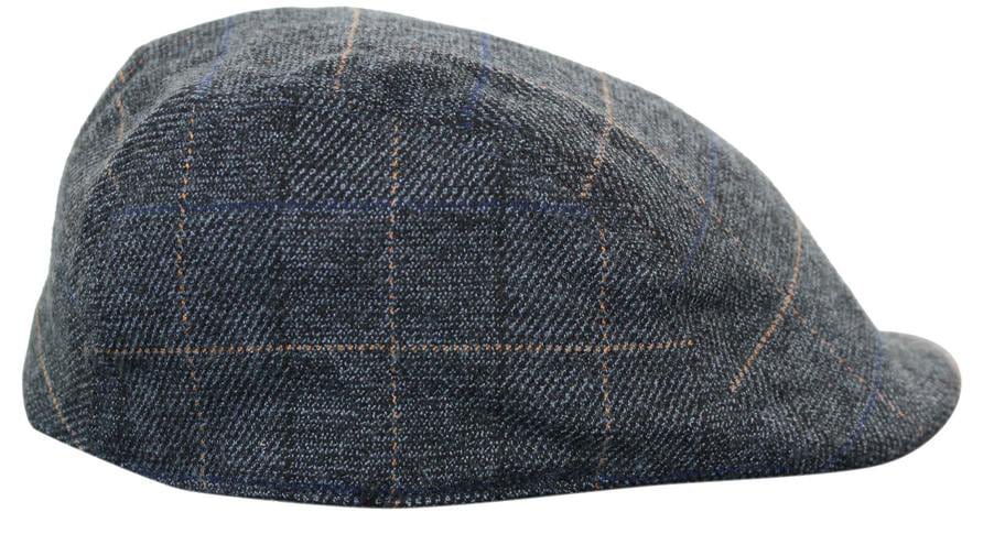 Marc Darcy Scott Mens Tweed Vintage Retro Grandad Flat Caps Hats Peaky Blinders Check Classic